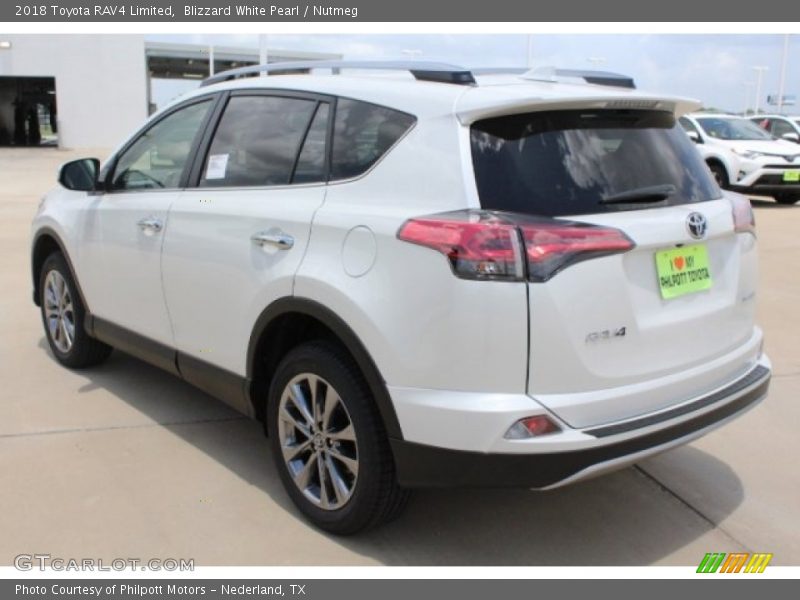 Blizzard White Pearl / Nutmeg 2018 Toyota RAV4 Limited