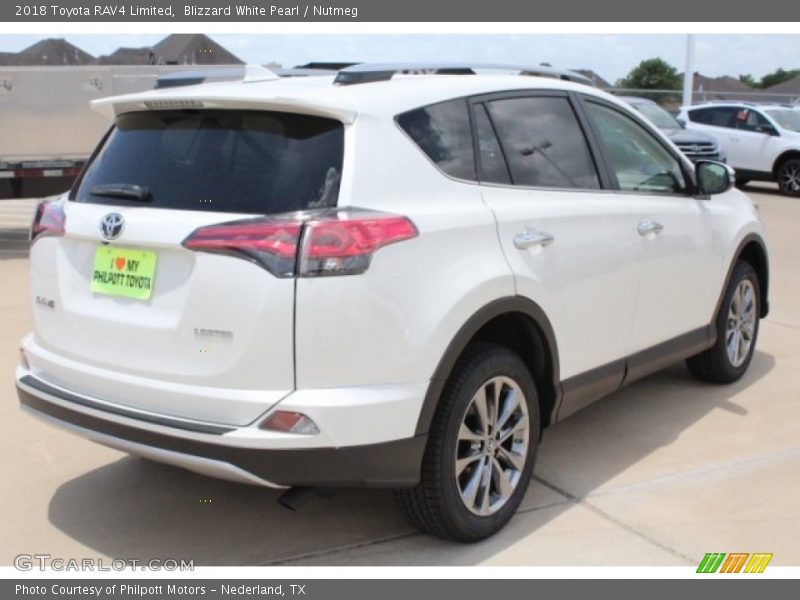 Blizzard White Pearl / Nutmeg 2018 Toyota RAV4 Limited