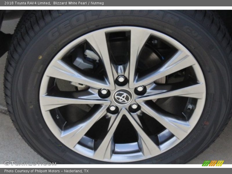 Blizzard White Pearl / Nutmeg 2018 Toyota RAV4 Limited
