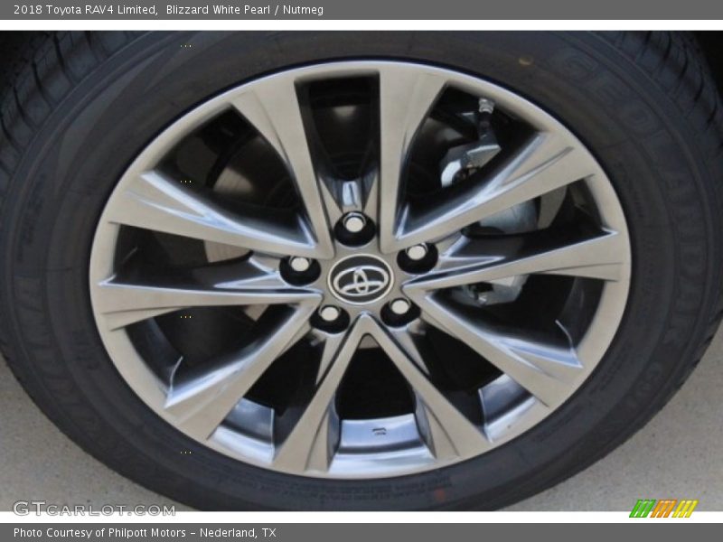 Blizzard White Pearl / Nutmeg 2018 Toyota RAV4 Limited