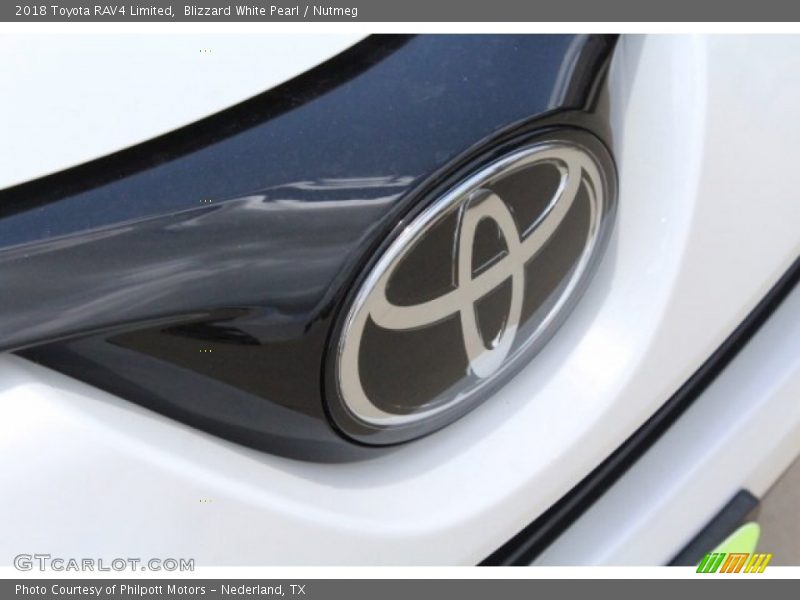 Blizzard White Pearl / Nutmeg 2018 Toyota RAV4 Limited