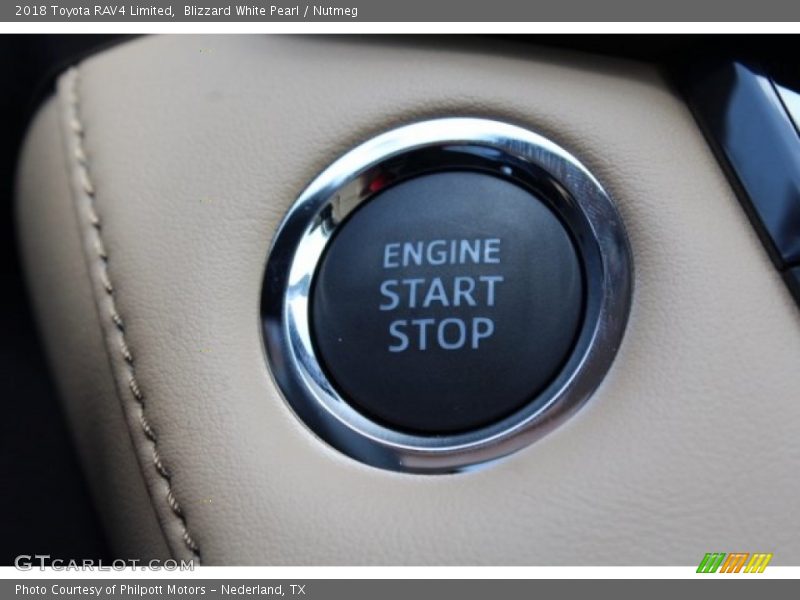 Blizzard White Pearl / Nutmeg 2018 Toyota RAV4 Limited