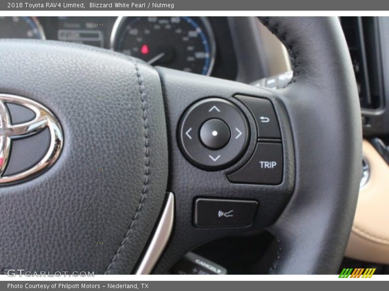 Blizzard White Pearl / Nutmeg 2018 Toyota RAV4 Limited