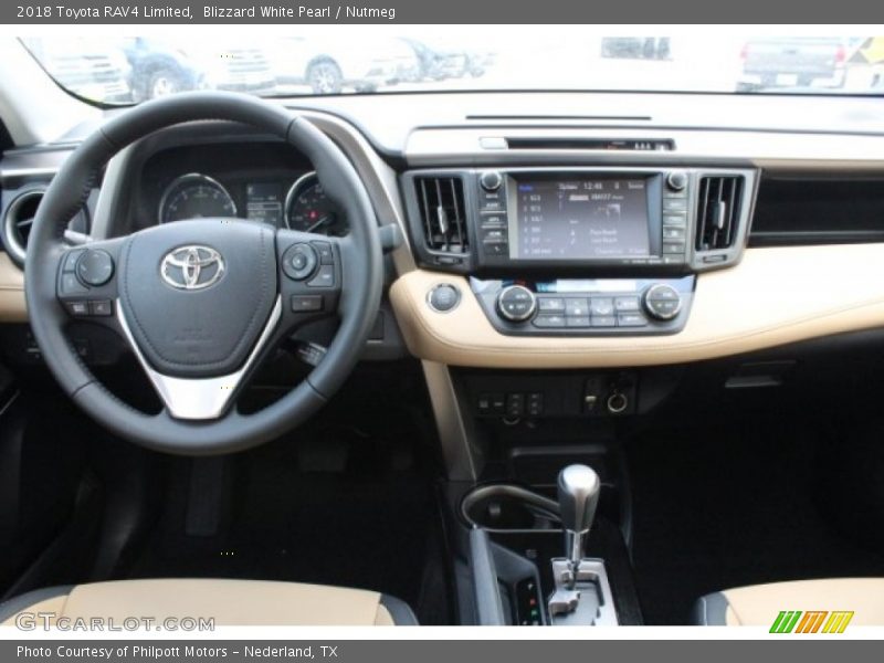 Blizzard White Pearl / Nutmeg 2018 Toyota RAV4 Limited