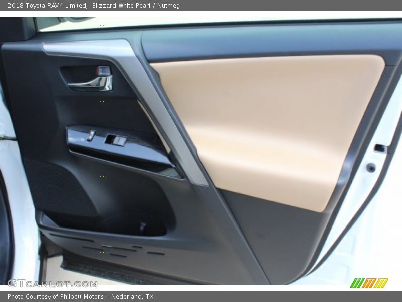 Blizzard White Pearl / Nutmeg 2018 Toyota RAV4 Limited