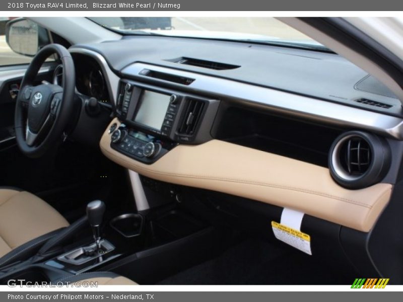 Blizzard White Pearl / Nutmeg 2018 Toyota RAV4 Limited
