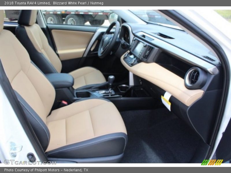 Blizzard White Pearl / Nutmeg 2018 Toyota RAV4 Limited