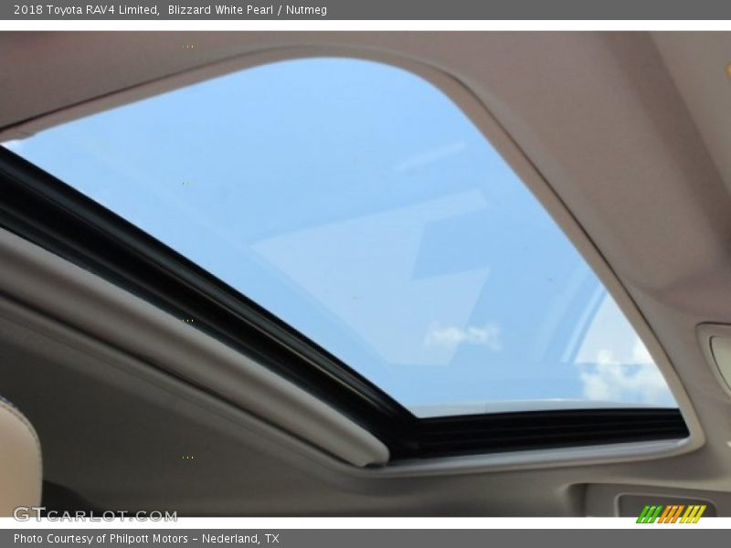 Blizzard White Pearl / Nutmeg 2018 Toyota RAV4 Limited