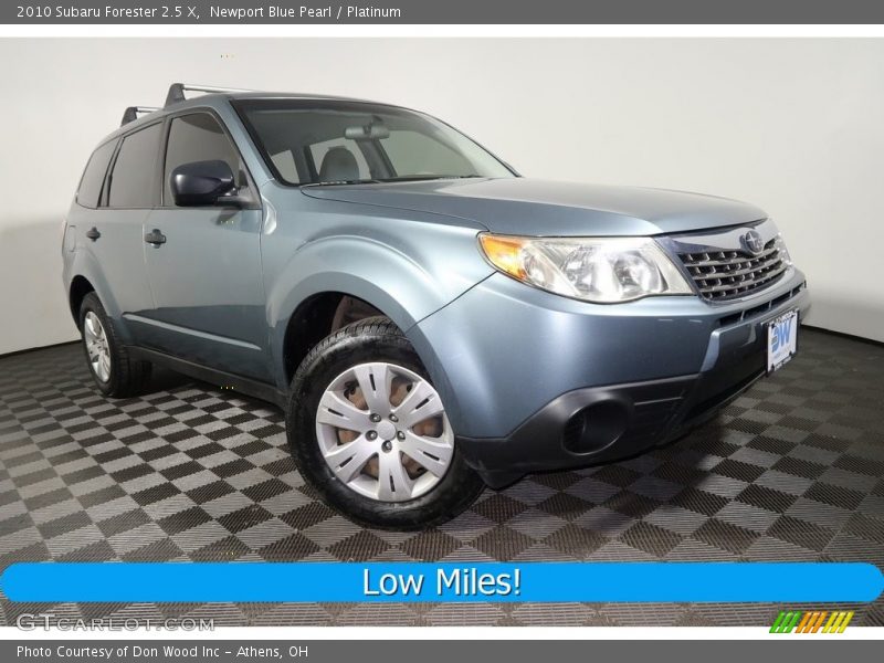 Newport Blue Pearl / Platinum 2010 Subaru Forester 2.5 X