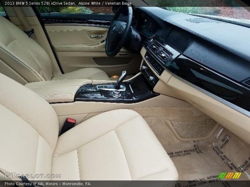 Alpine White / Venetian Beige 2013 BMW 5 Series 528i xDrive Sedan