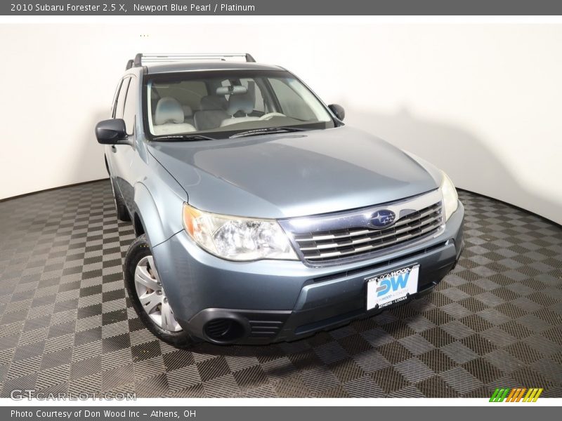 Newport Blue Pearl / Platinum 2010 Subaru Forester 2.5 X
