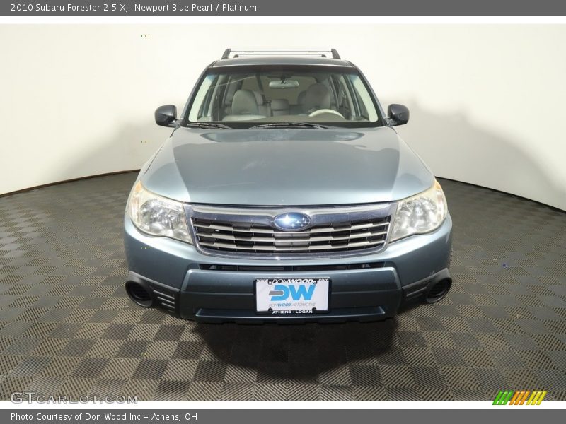 Newport Blue Pearl / Platinum 2010 Subaru Forester 2.5 X