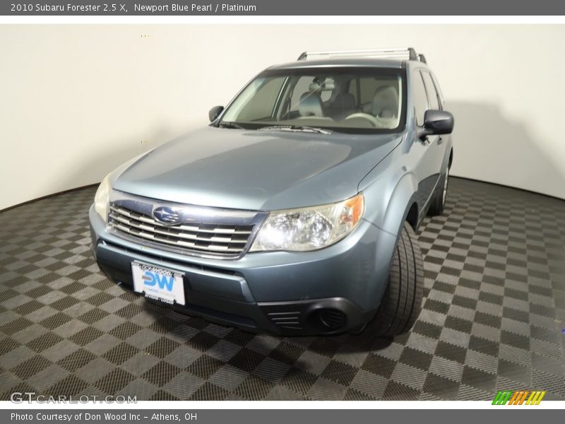 Newport Blue Pearl / Platinum 2010 Subaru Forester 2.5 X