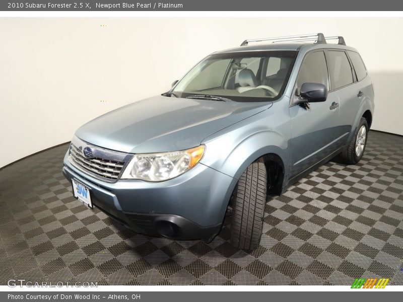 Newport Blue Pearl / Platinum 2010 Subaru Forester 2.5 X