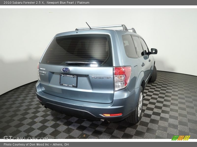 Newport Blue Pearl / Platinum 2010 Subaru Forester 2.5 X