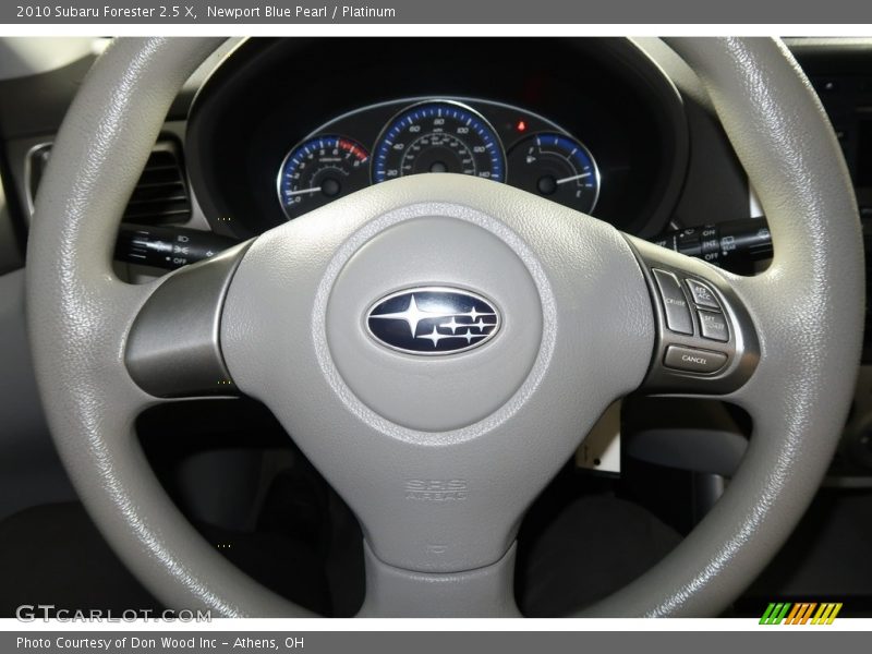 Newport Blue Pearl / Platinum 2010 Subaru Forester 2.5 X