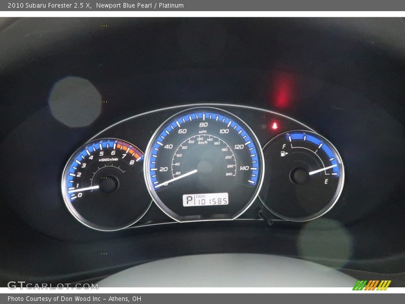 Newport Blue Pearl / Platinum 2010 Subaru Forester 2.5 X