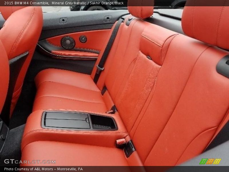 Mineral Grey Metallic / Sakhir Orange/Black 2015 BMW M4 Convertible