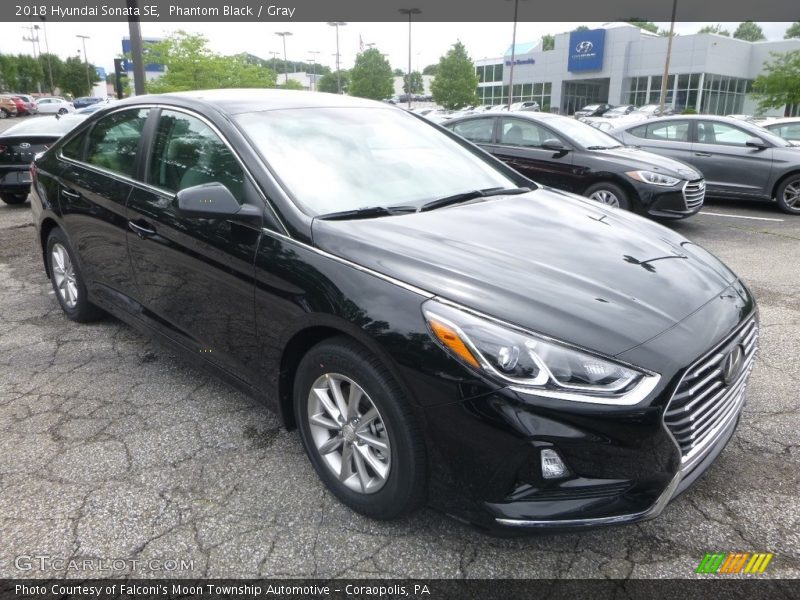 Phantom Black / Gray 2018 Hyundai Sonata SE