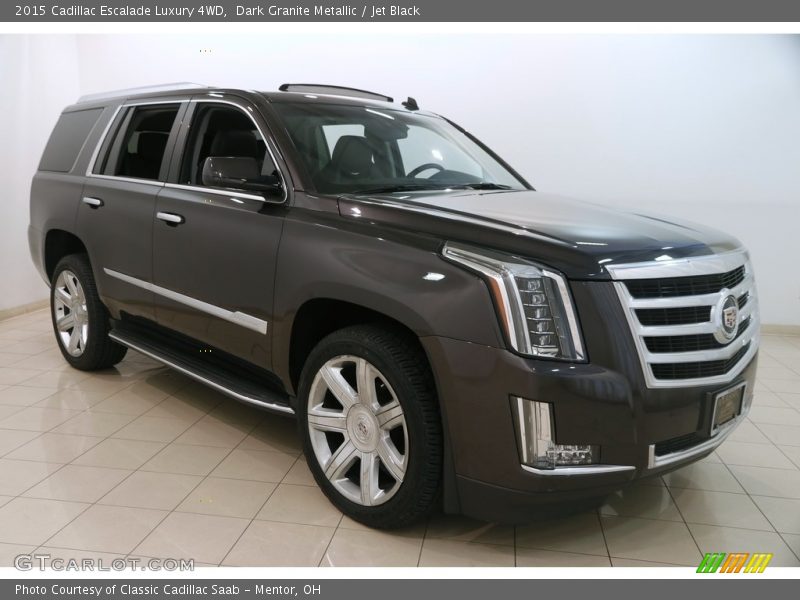 Dark Granite Metallic / Jet Black 2015 Cadillac Escalade Luxury 4WD