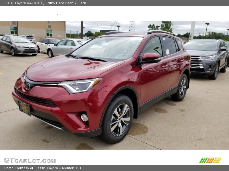 Ruby Flare Pearl / Black 2018 Toyota RAV4 XLE
