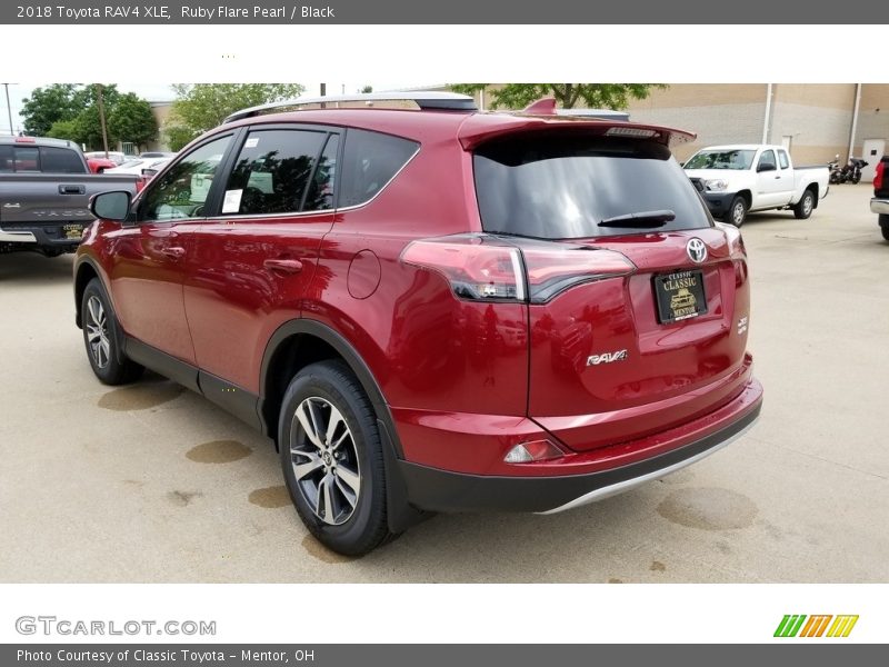 Ruby Flare Pearl / Black 2018 Toyota RAV4 XLE