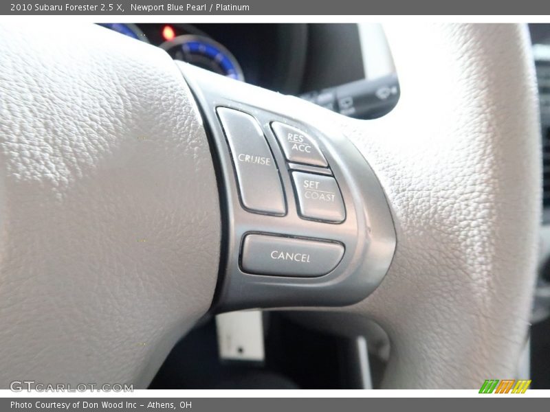 Newport Blue Pearl / Platinum 2010 Subaru Forester 2.5 X