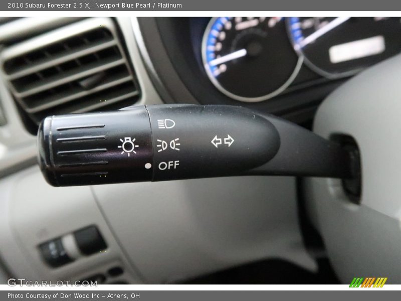 Newport Blue Pearl / Platinum 2010 Subaru Forester 2.5 X