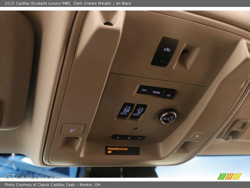 Dark Granite Metallic / Jet Black 2015 Cadillac Escalade Luxury 4WD