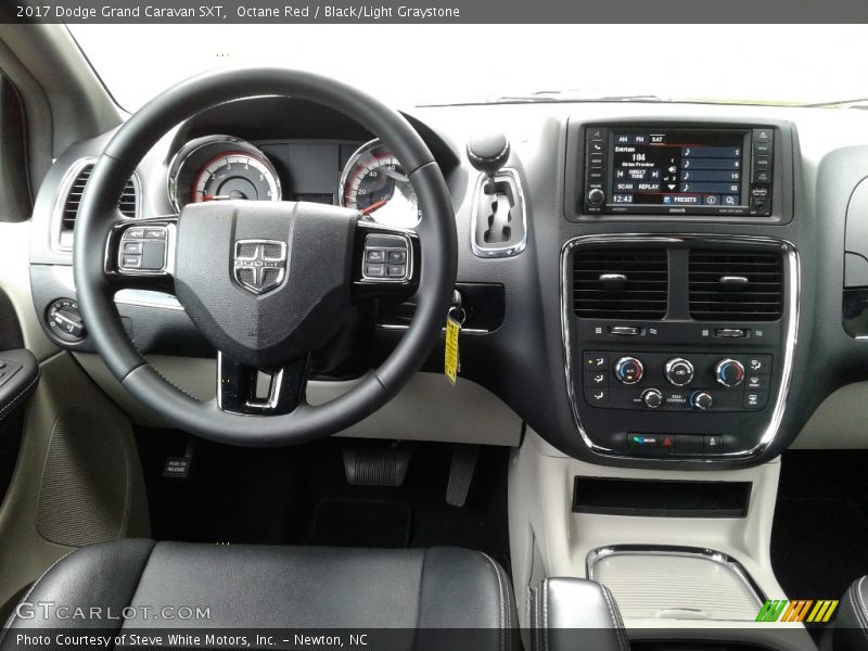 Octane Red / Black/Light Graystone 2017 Dodge Grand Caravan SXT