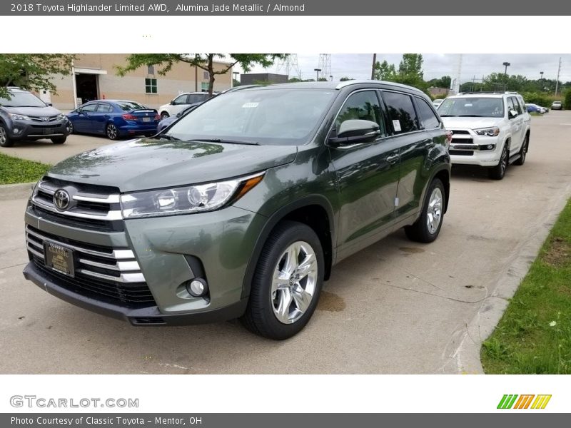 Alumina Jade Metallic / Almond 2018 Toyota Highlander Limited AWD