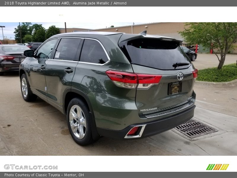 Alumina Jade Metallic / Almond 2018 Toyota Highlander Limited AWD