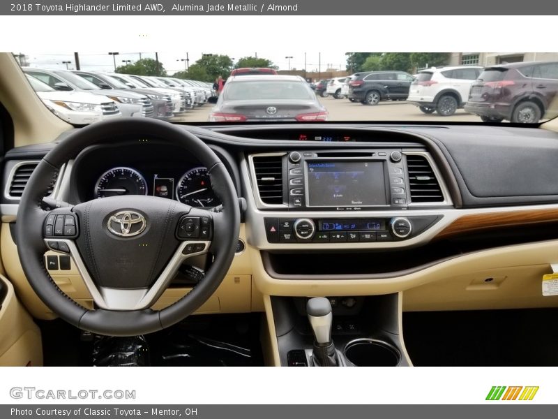 Alumina Jade Metallic / Almond 2018 Toyota Highlander Limited AWD