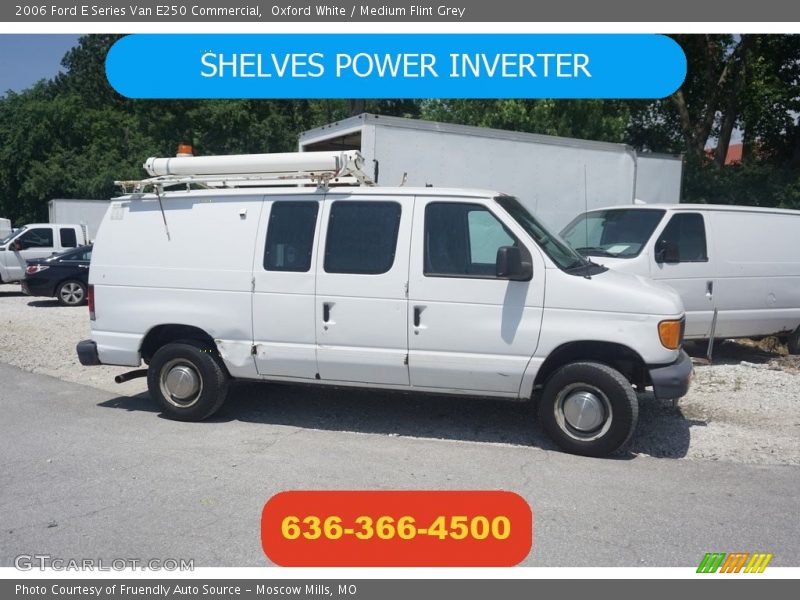 Oxford White / Medium Flint Grey 2006 Ford E Series Van E250 Commercial