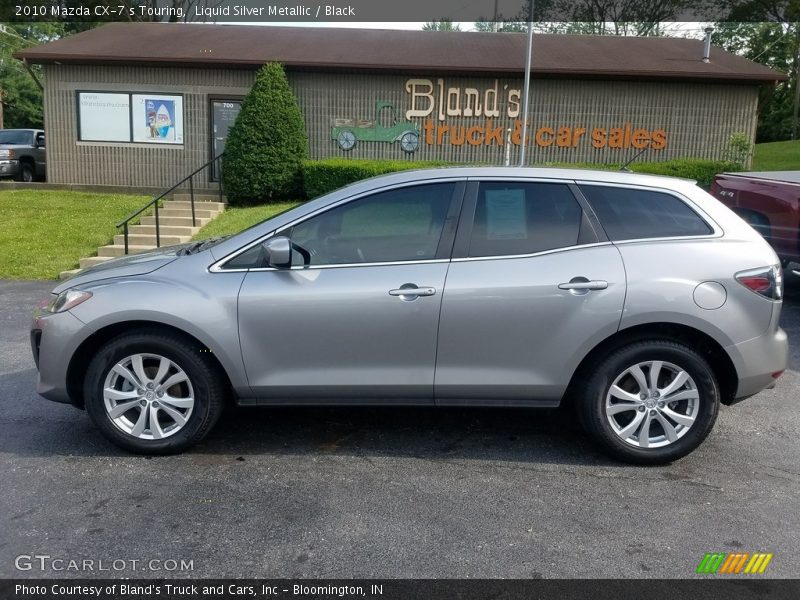 Liquid Silver Metallic / Black 2010 Mazda CX-7 s Touring