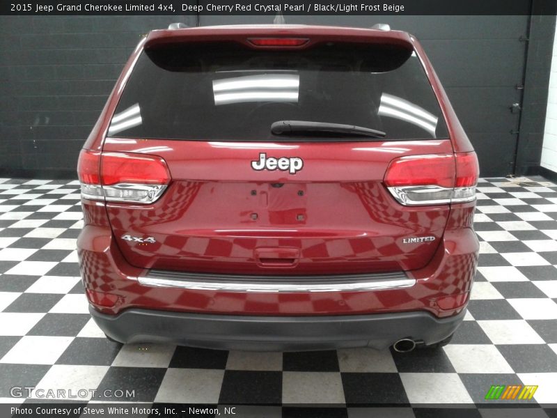 Deep Cherry Red Crystal Pearl / Black/Light Frost Beige 2015 Jeep Grand Cherokee Limited 4x4