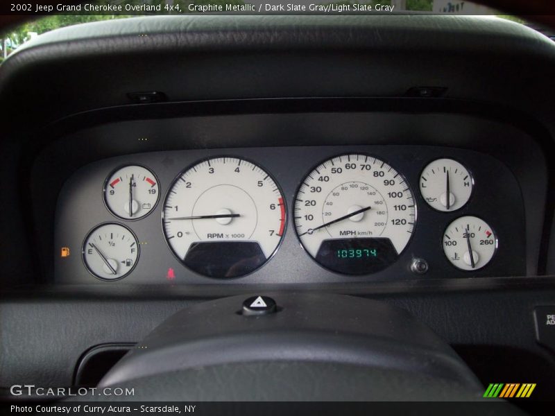 Graphite Metallic / Dark Slate Gray/Light Slate Gray 2002 Jeep Grand Cherokee Overland 4x4