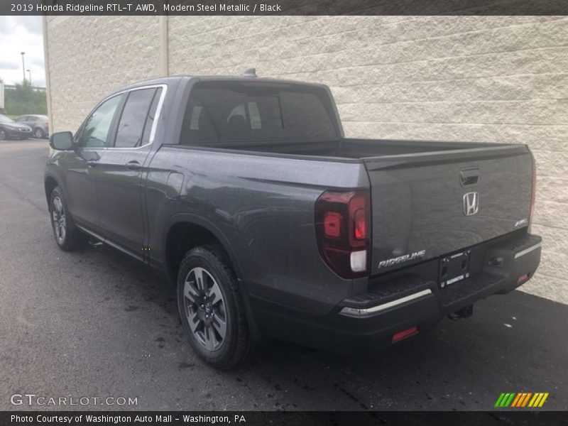 Modern Steel Metallic / Black 2019 Honda Ridgeline RTL-T AWD