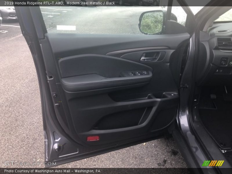 Modern Steel Metallic / Black 2019 Honda Ridgeline RTL-T AWD