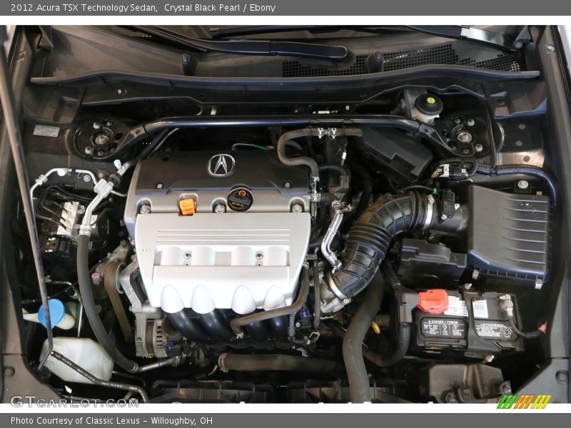 Crystal Black Pearl / Ebony 2012 Acura TSX Technology Sedan