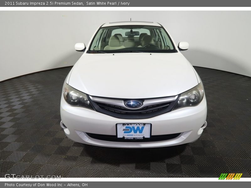 Satin White Pearl / Ivory 2011 Subaru Impreza 2.5i Premium Sedan