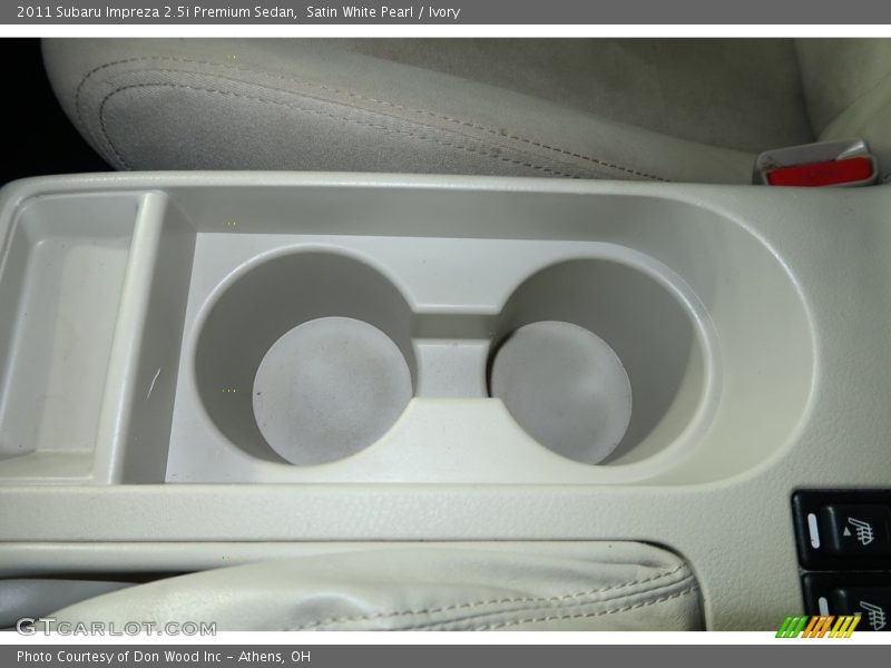Satin White Pearl / Ivory 2011 Subaru Impreza 2.5i Premium Sedan