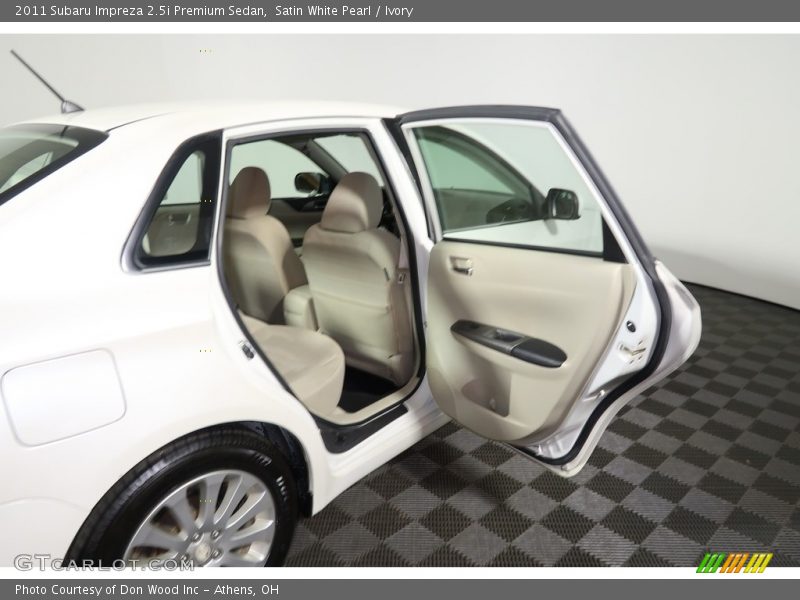 Satin White Pearl / Ivory 2011 Subaru Impreza 2.5i Premium Sedan