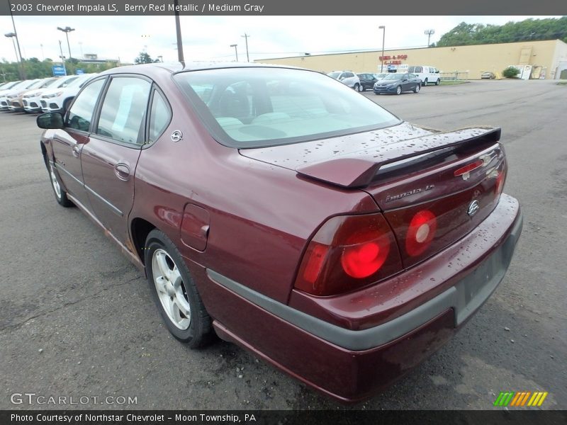 Berry Red Metallic / Medium Gray 2003 Chevrolet Impala LS