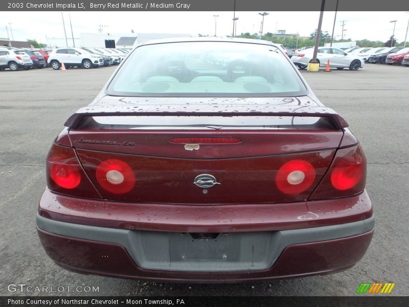 Berry Red Metallic / Medium Gray 2003 Chevrolet Impala LS