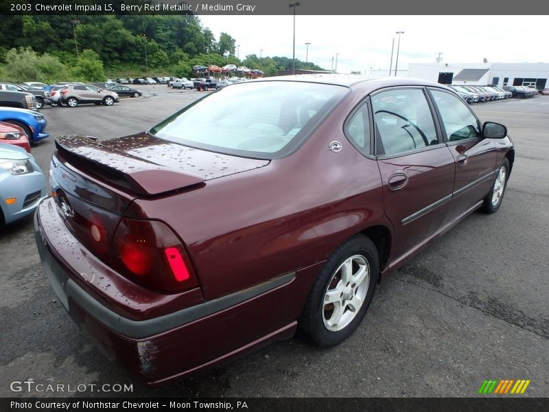 Berry Red Metallic / Medium Gray 2003 Chevrolet Impala LS