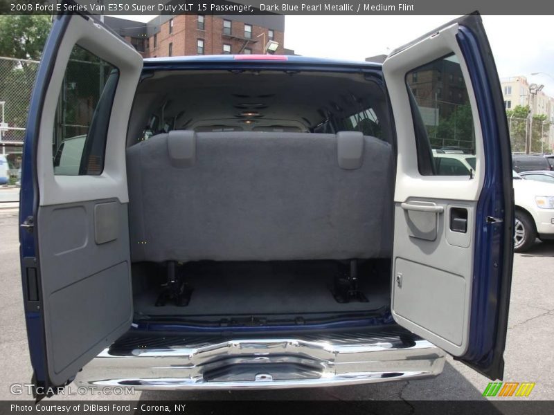Dark Blue Pearl Metallic / Medium Flint 2008 Ford E Series Van E350 Super Duty XLT 15 Passenger