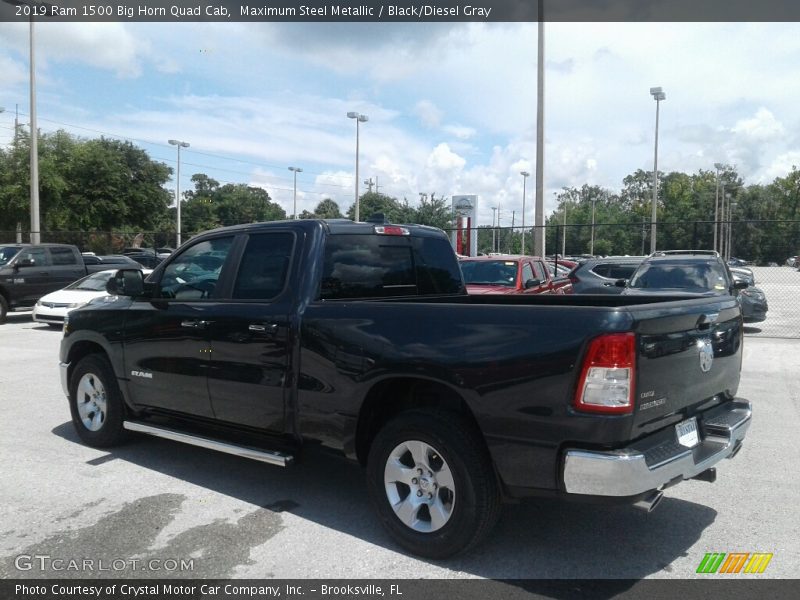 Maximum Steel Metallic / Black/Diesel Gray 2019 Ram 1500 Big Horn Quad Cab