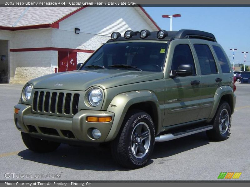 Cactus Green Pearl / Dark Slate Gray 2003 Jeep Liberty Renegade 4x4