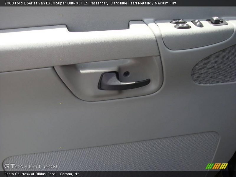 Dark Blue Pearl Metallic / Medium Flint 2008 Ford E Series Van E350 Super Duty XLT 15 Passenger